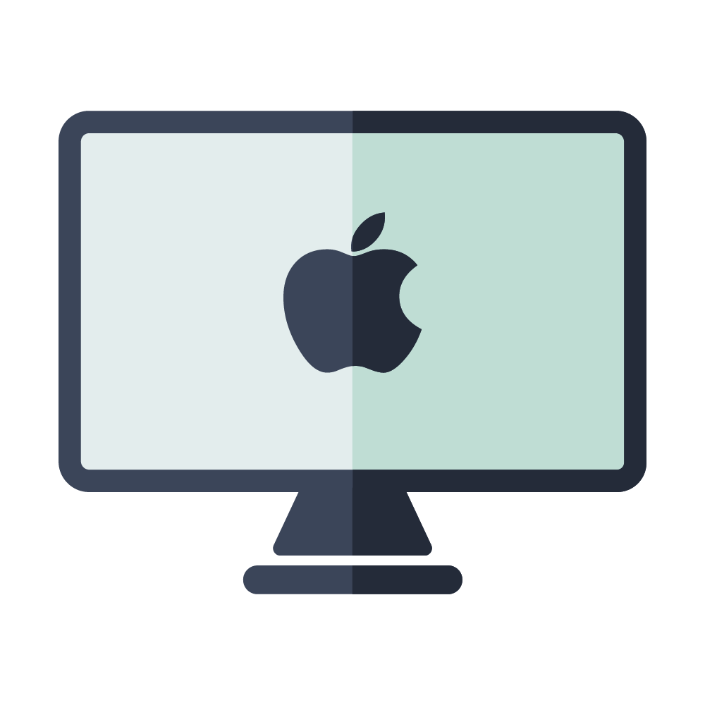 Apple iMac desktop illustration