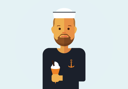 crew member Luke illustration